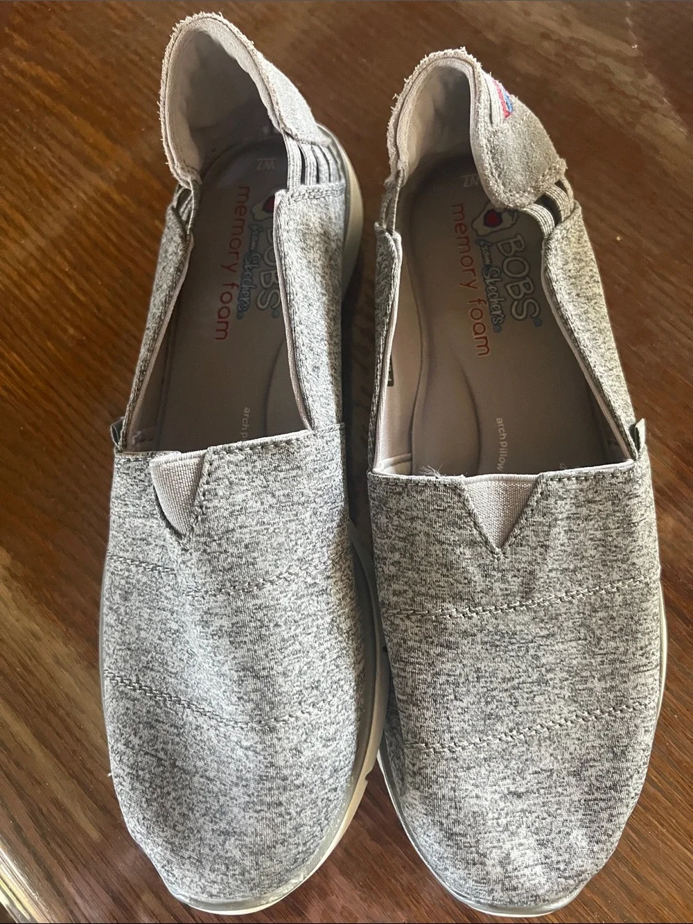Skechers BOBS Slip-On Casual Shoes in Heather Gray